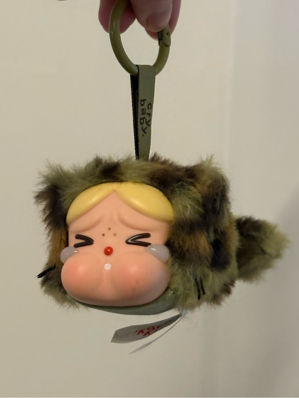 CRYBABY “Wild but Cutie” Series Plush Pendant — Camo Cutie